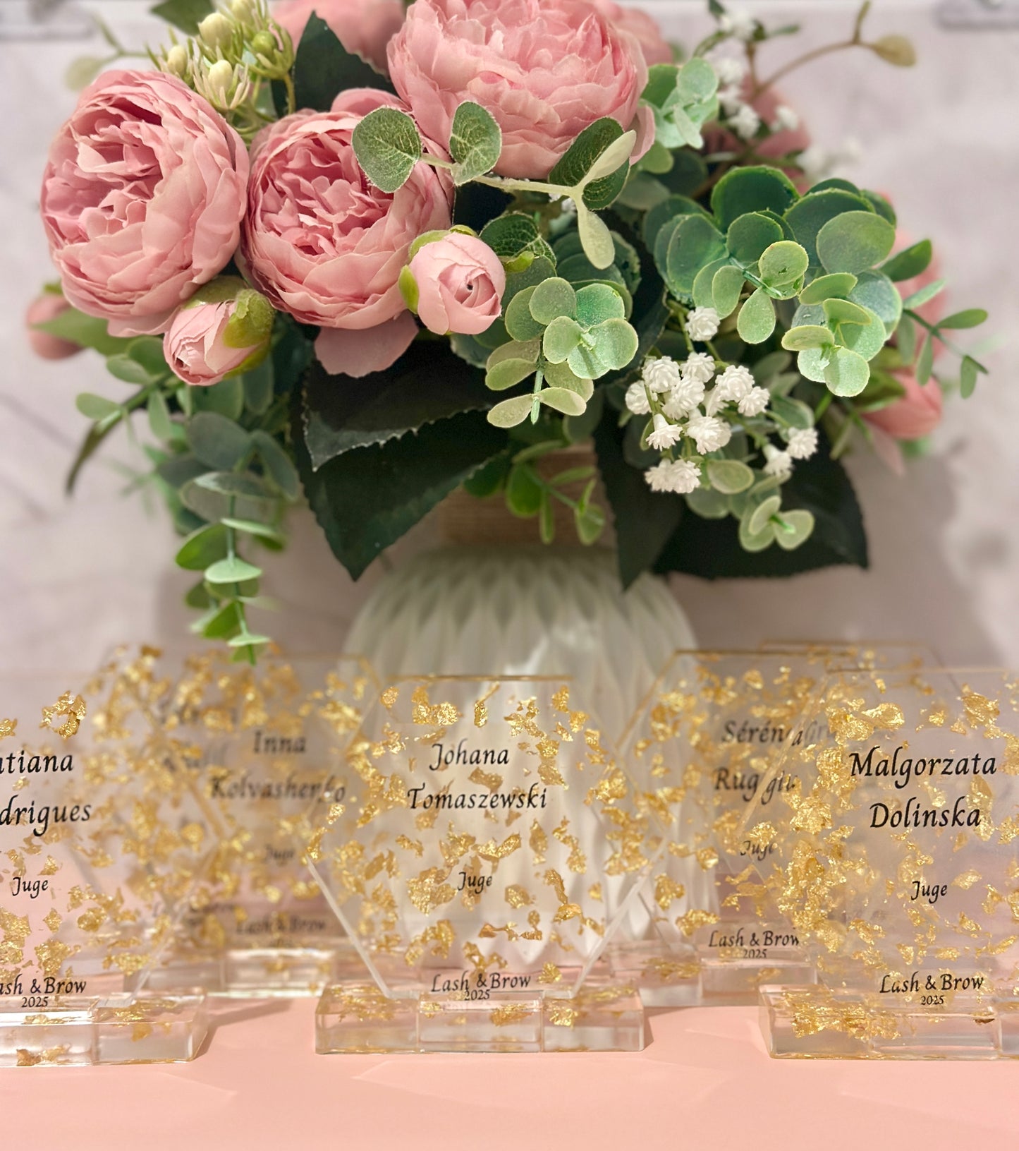 Trophée personnalisé en résine époxy