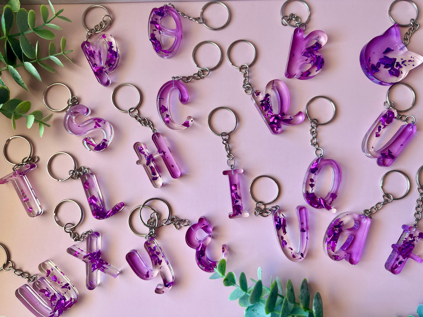 Porte-clé violet