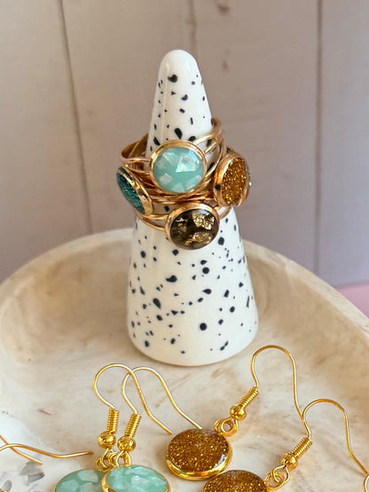 Bague en Résine Époxy – Création Artisanale Unique