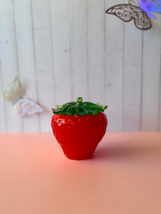 Boîte Fraises en Résine Époxy – Décoration & Cadeau Unique