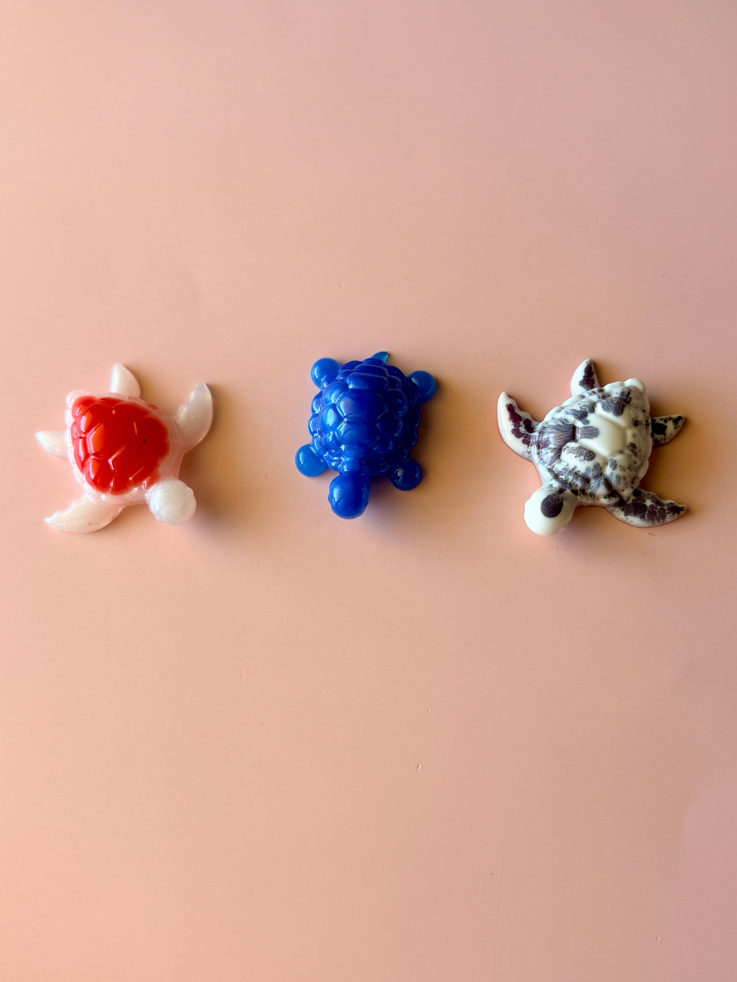 Mini Tortues décoratives en résine – Tortue de mer & tortue de terre artisanales
