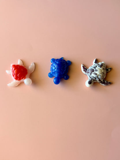 Mini Tortues décoratives en résine – Tortue de mer & tortue de terre artisanales