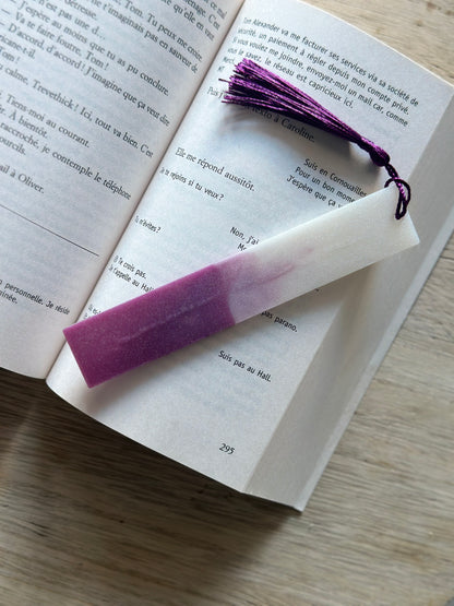 Marque-page personnalisé & bague de lecture en résine