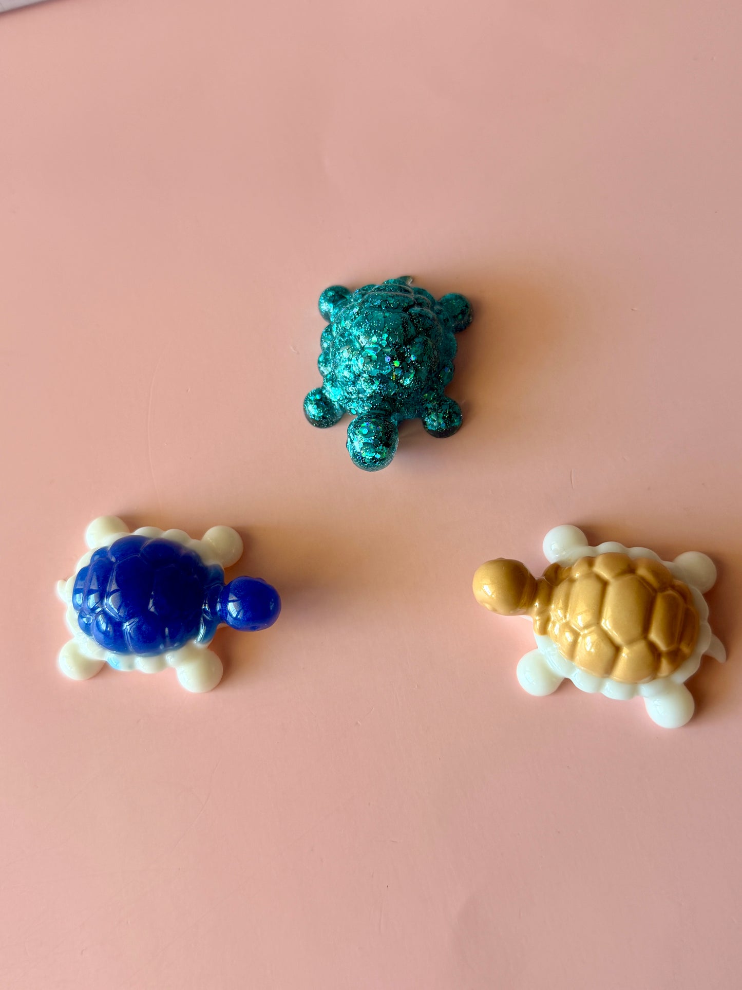 Mini Tortues décoratives en résine – Tortue de mer & tortue de terre artisanales