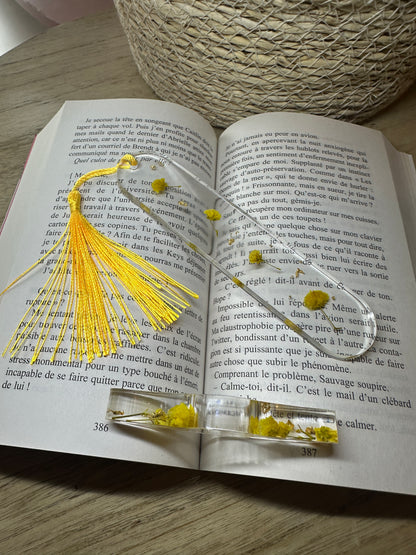 Marque-page personnalisé & bague de lecture en résine