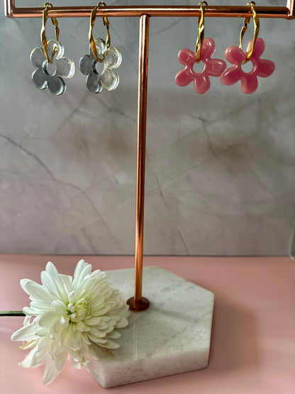Boucles d’Oreilles Fleurs - Pampille florales