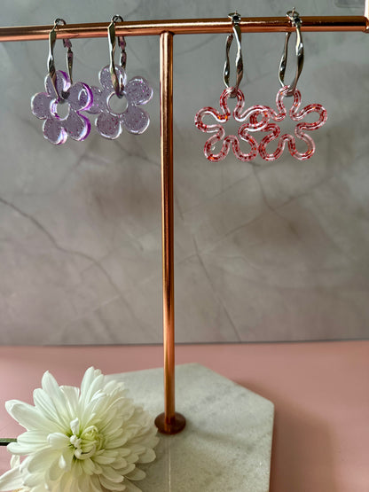 Boucles d’Oreilles Fleurs - Pampille florales
