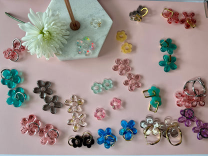 Boucles d’Oreilles Fleurs - Pampille florales
