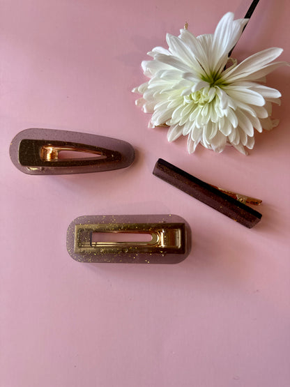 Lot de 3 Barrettes à Cheveux Originales