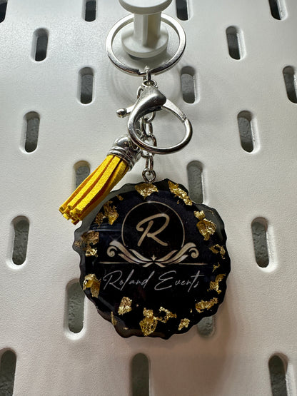 Porte clé personnalisé en résine époxy et puce NFC