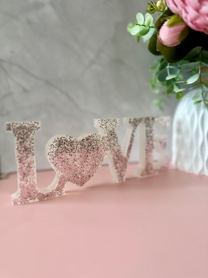 Mots Décoratifs en Résine Époxy – Family, Love, Home