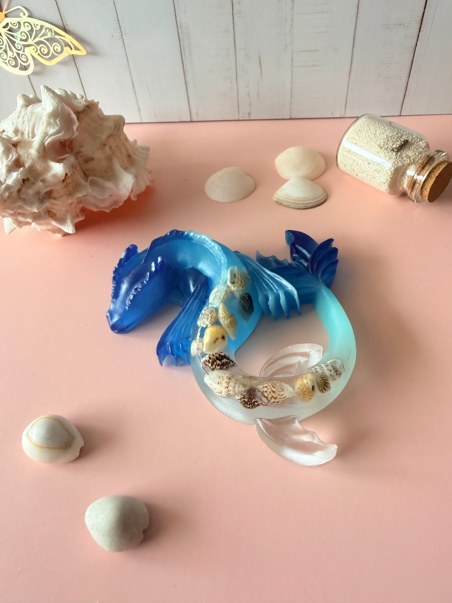 🐉 Dragon des mers décoratif en résine époxy