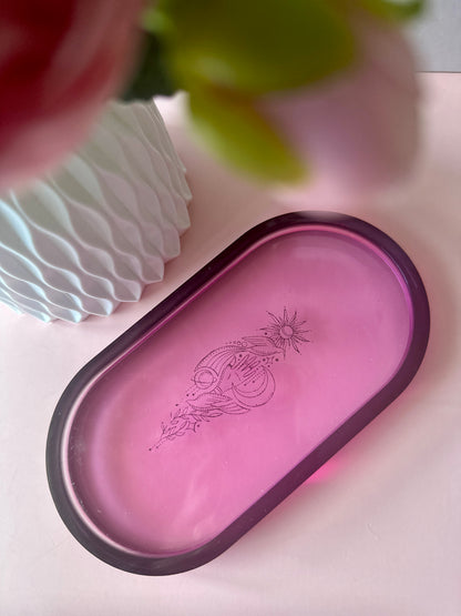 Plateau décoratif en Jesmonite – Vide poche design et original