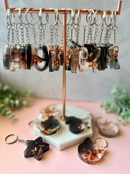 Porte-clé Noir & Rose gold