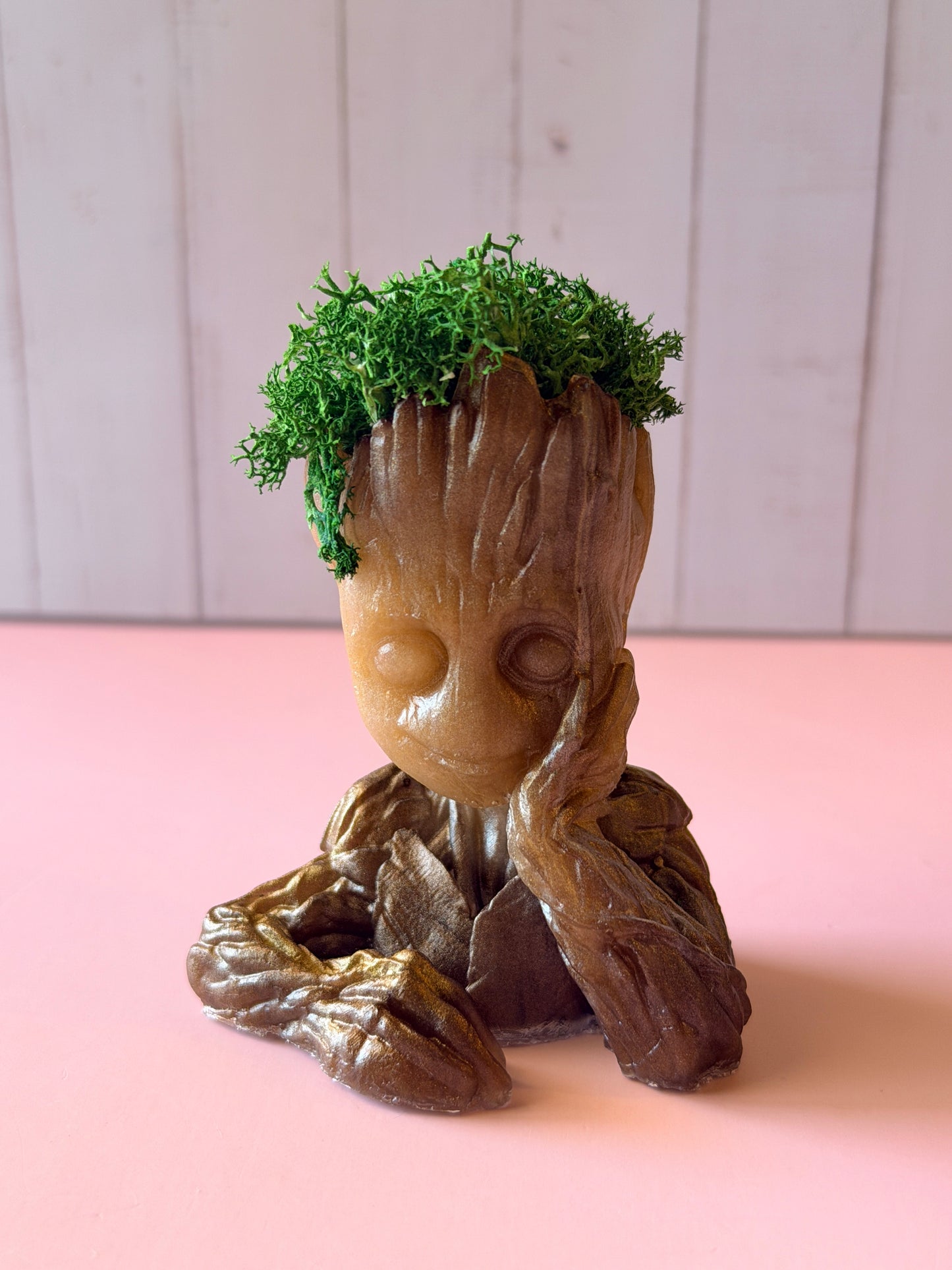 🌱 Figurine Groot décorative en résine époxy