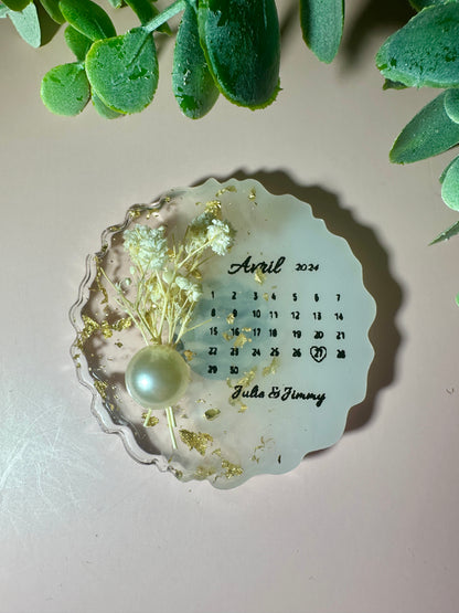 Magnet personnalisé en résine époxy – Cadeau mariage et événements