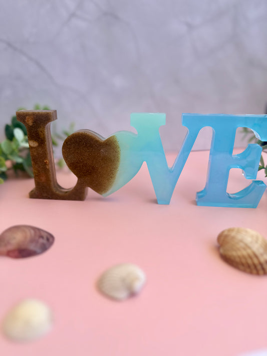 Mots Décoratifs en Résine Époxy – Family, Love, Home