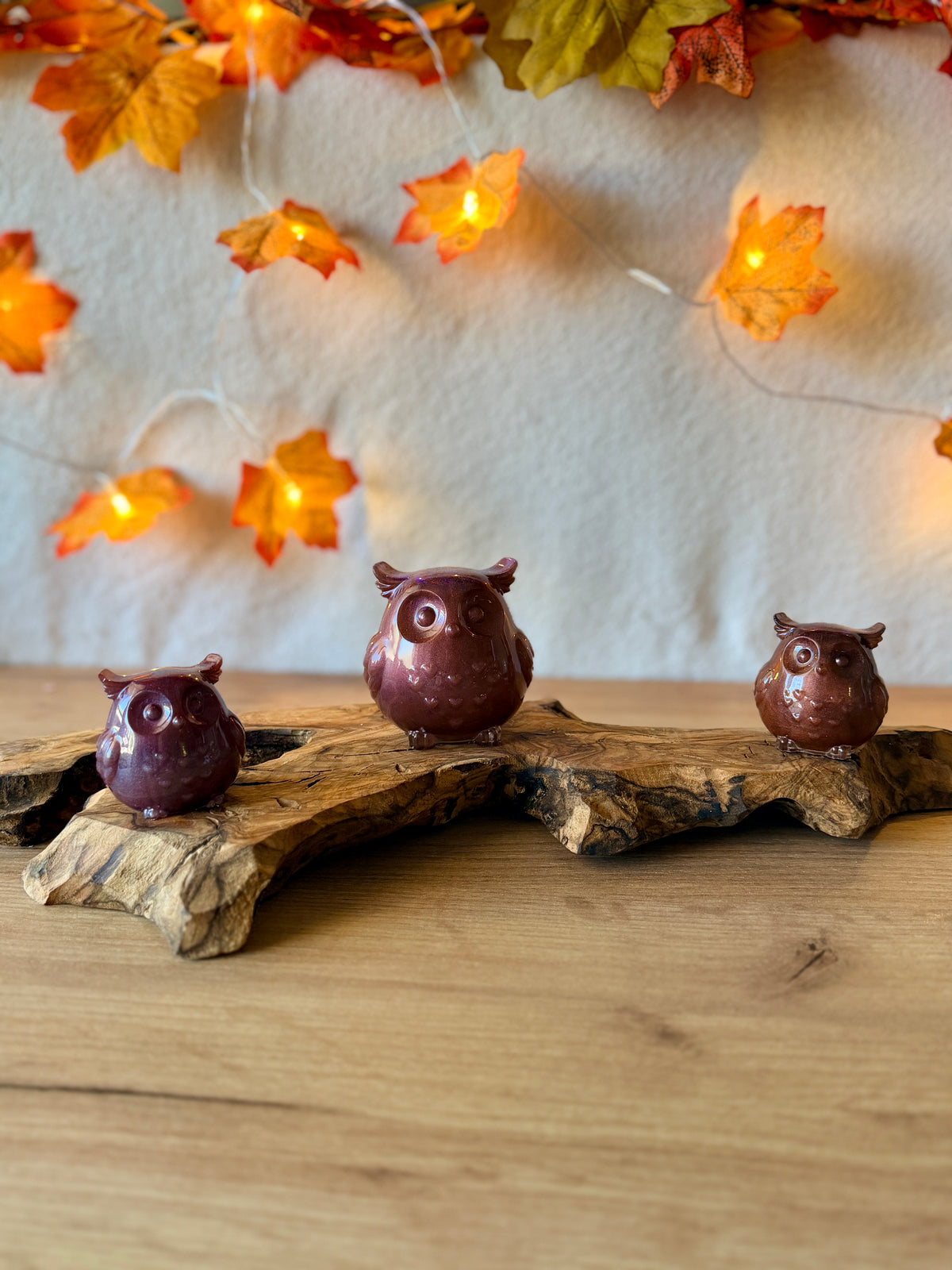 Figurine Chouette en Résine Époxy – Petit & Grand Format
