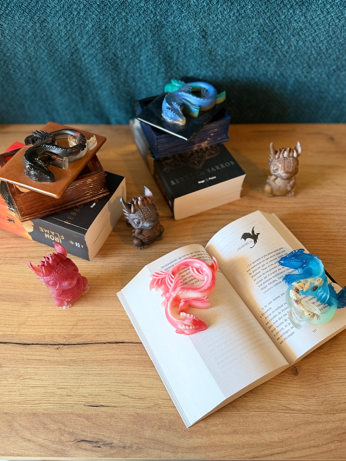Boîte livre dragon – Décoration fantasy