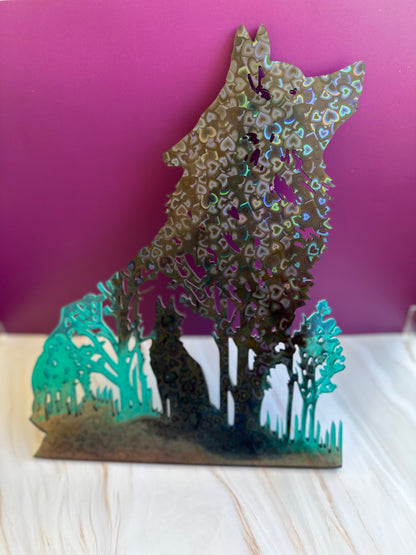 Loup dans la Forêt – Déco Murale Mystique