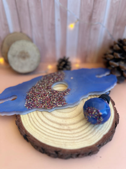 Support verre et bouchon