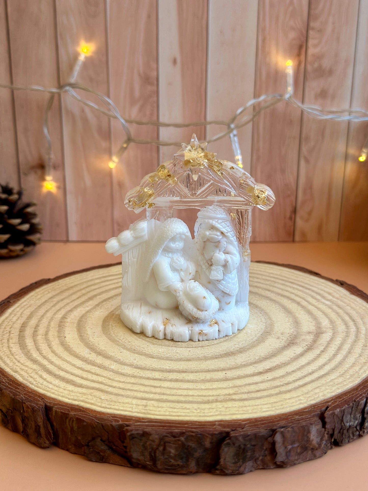 Petite Crèche en Résine