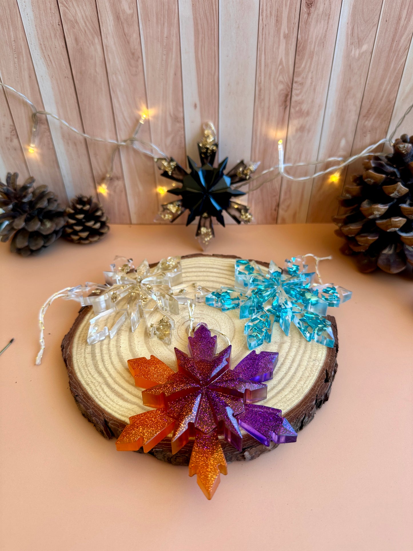 🌟 Étoile de Noël en Résine – Fait main