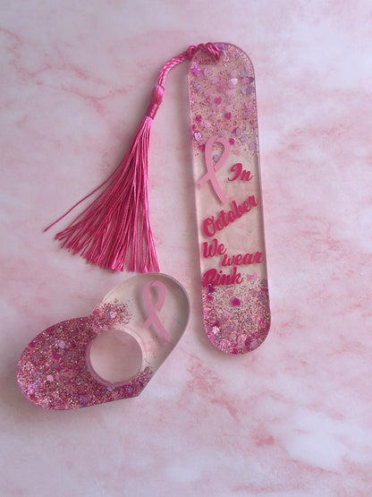 Marque-page personnalisé & bague de lecture en résine