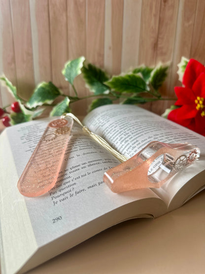 Marque-page personnalisé & bague de lecture en résine