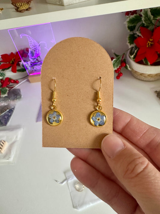 Boucles d’oreilles en résine et acier inoxydable – Fait main