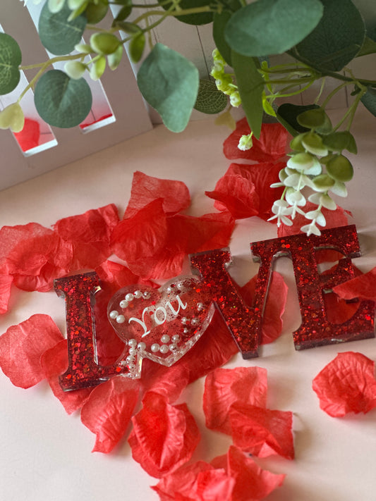 Mots Décoratifs en Résine Époxy – Family, Love, Home