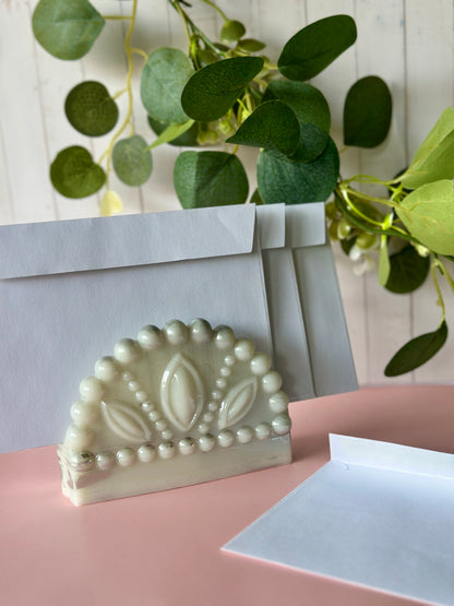 Support multifonction en résine époxy – Porte-serviettes & porte-lettres décoratif