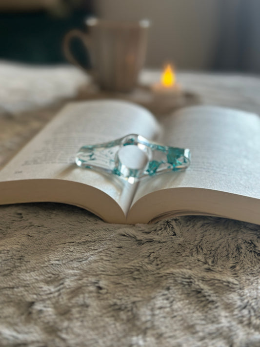 Bague de lecture personnalisée en résine – Accessoire original pour lecteur·trice