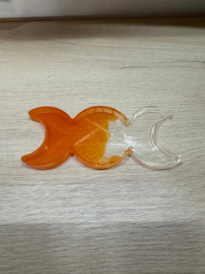 Plateau lune en résine – vide poche décoratif et design