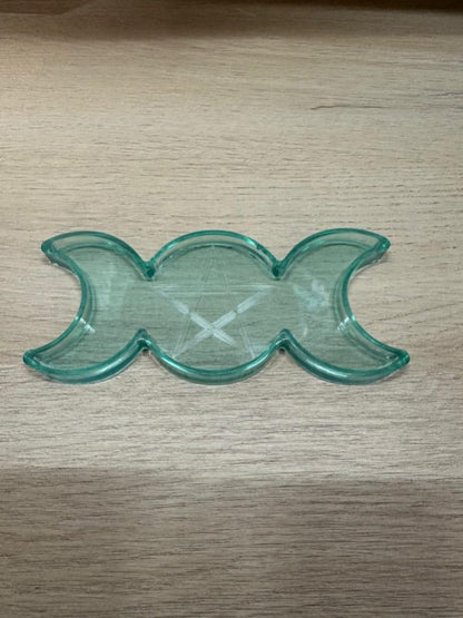 Plateau lune en résine – vide poche décoratif et design