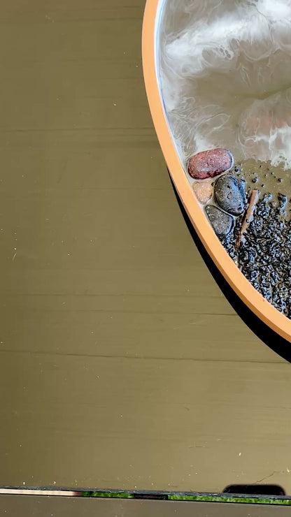 Plateau sur pied – effet mer volcanique 🌋✨